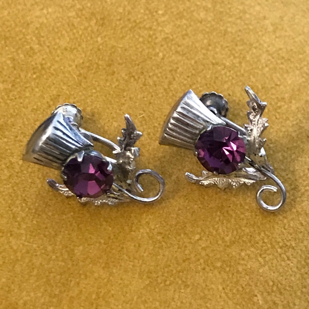 EUC Vintage Ward Brothers Sterling Silver Earrings - Picture 2 of 8